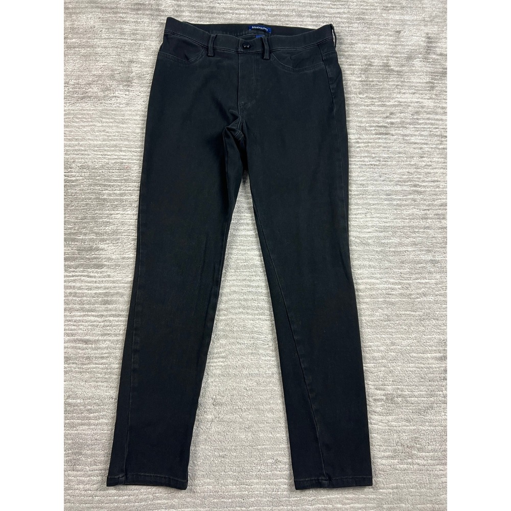 Bandolino Pants Women M Black Mandie Pull On Stretch Slim Tapered Mid Rise Missy